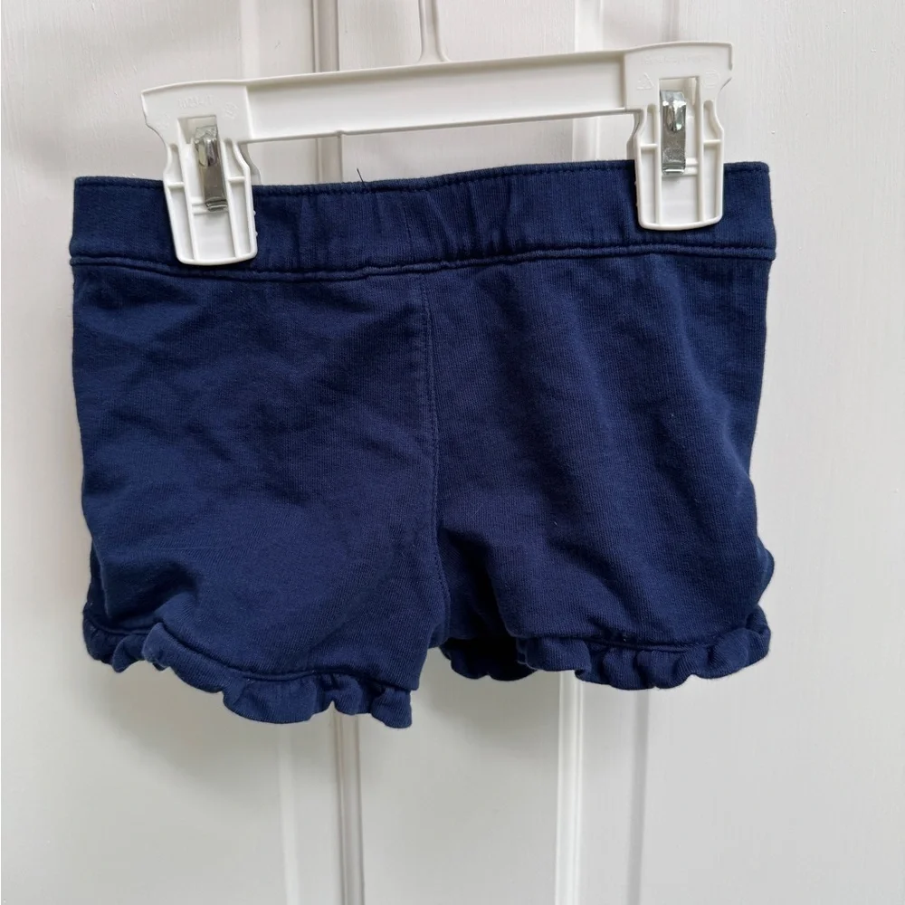 NWOT Simple Joys by Carter’s 3T Girls Blue Soft Shorts with Pink Heart